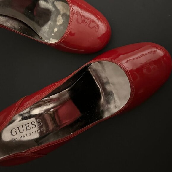 Guess By Marciano High Heels | Red | Patent Leather | 8.5 Medium - Picture 9 of 11